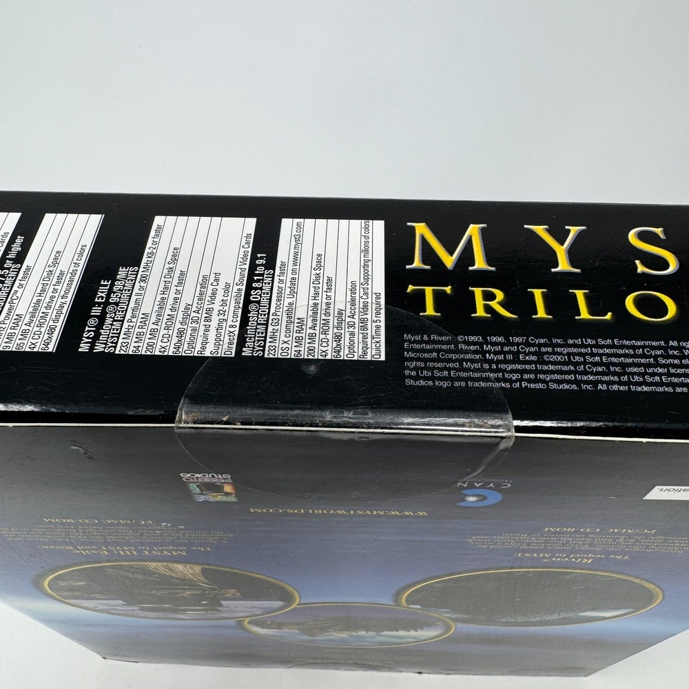 Myst Trilogy (Windows/Mac, 2002) - Big Box - Brand New Sealed - Rare - Picture 4 of 9